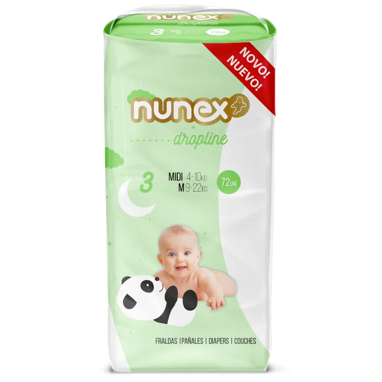 Embalagem Fraldas Nunex Dropline T3