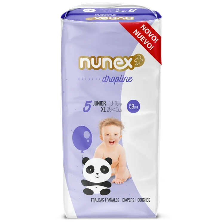 Embalagem Fraldas Nunex Dropline T5