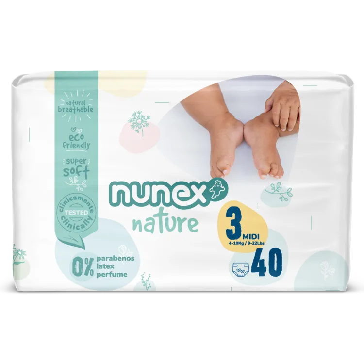 Embalagem Fraldas Nunex Nature T3