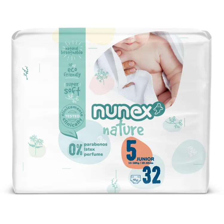 Embalagem Fraldas Nunex Nature T5