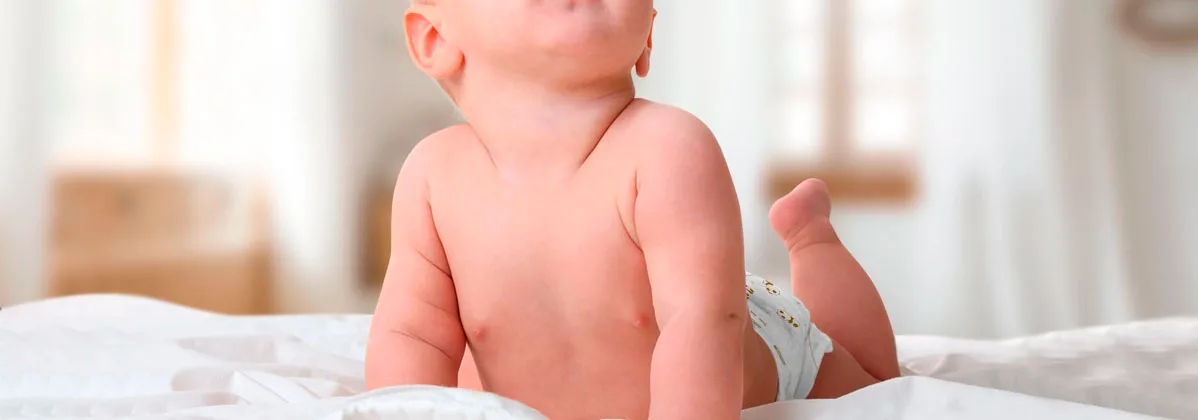 bebé com fraldas nunex