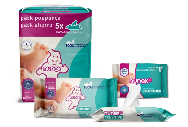 gama toalhitas nunex sensitive